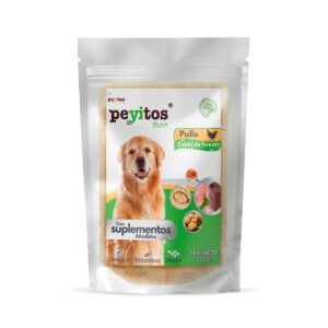 Peyitos Pollo con caldo de huesos, alimento natural para perros, omega 3.